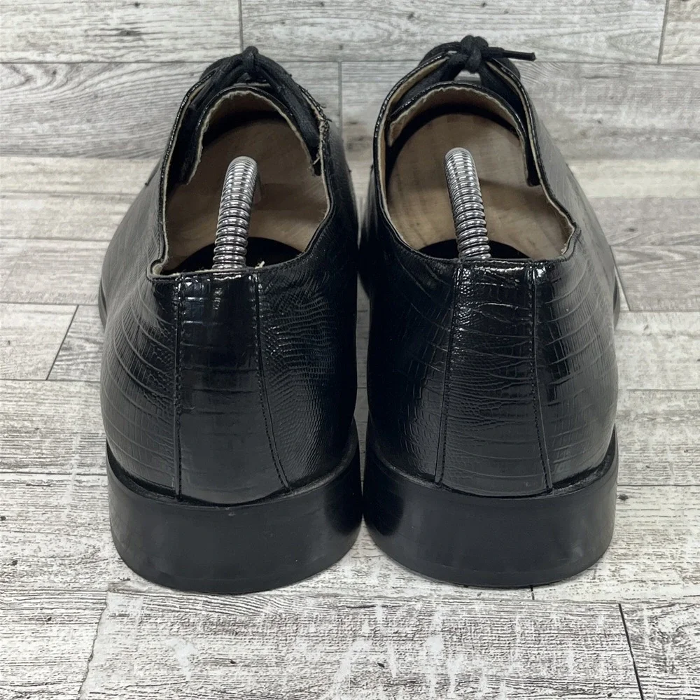 Izak Matalini Moda Italiana Black Dress Shoes Men Size‎ 11